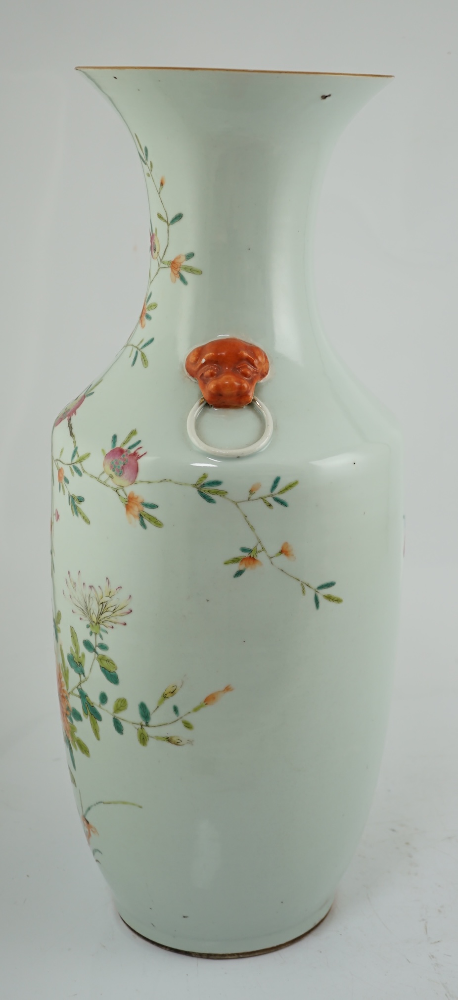 A large Chinese famille rose vase, 19th century